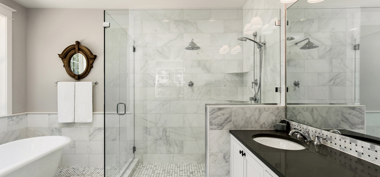 bathroom shower door installation in Yuba City